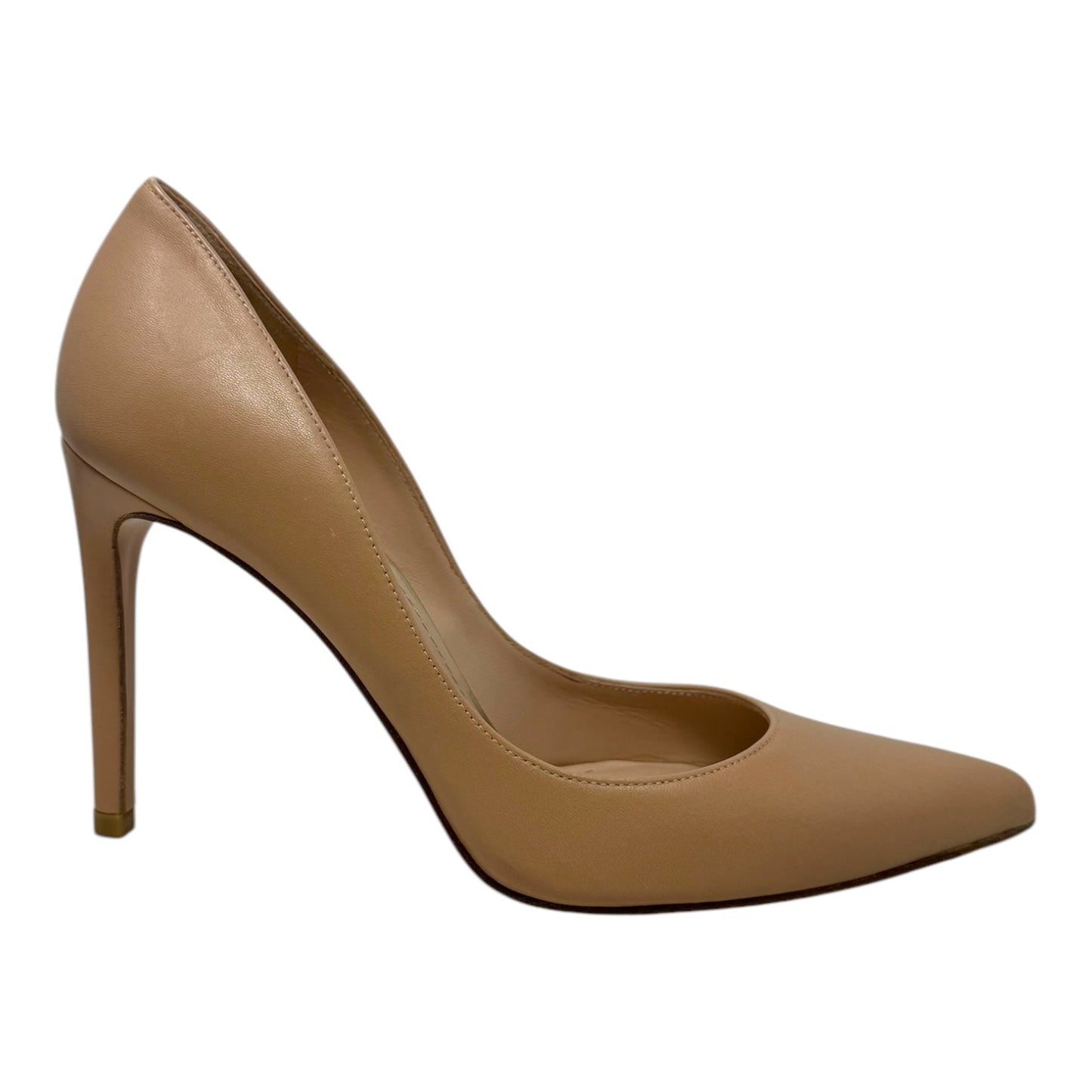 Becky Pump Shoes Designer By Stuart Weitzman In Tan, Size: 6.5