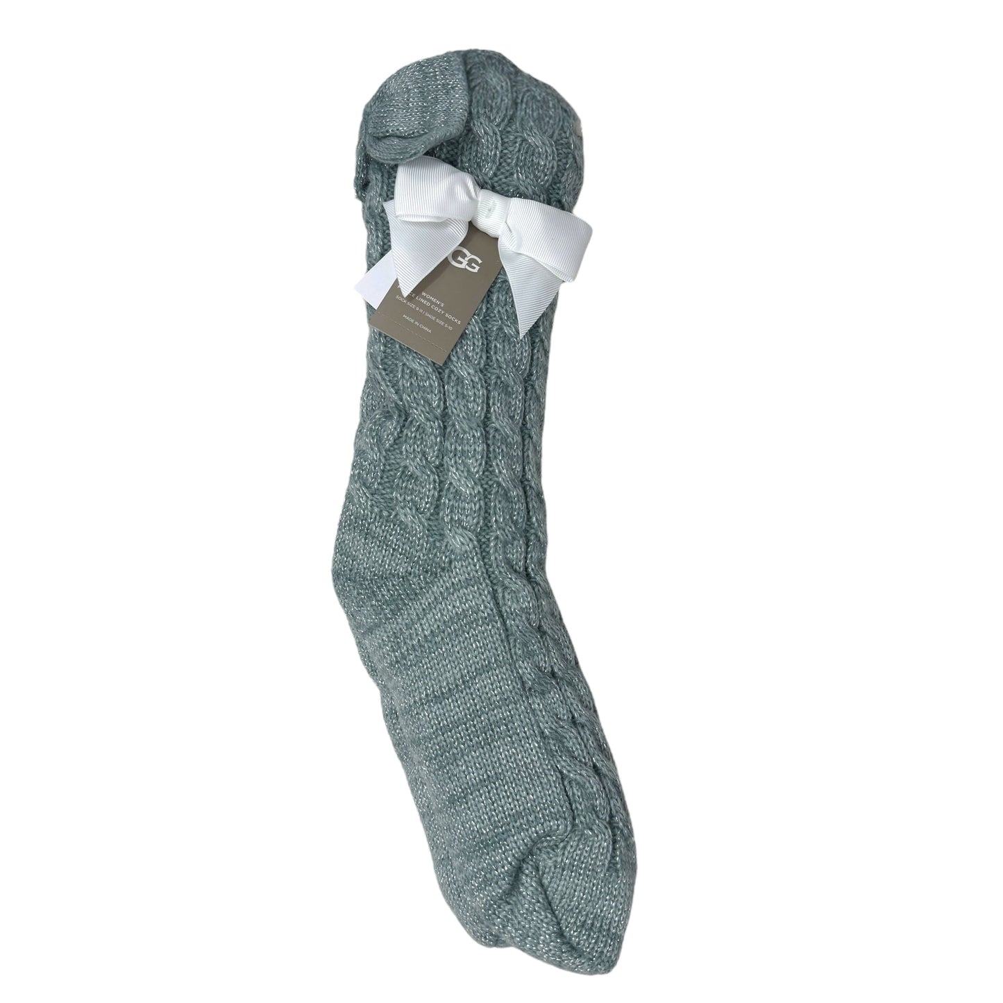 Laila Bow Fleece Lined Socks Designer Label By Ugg