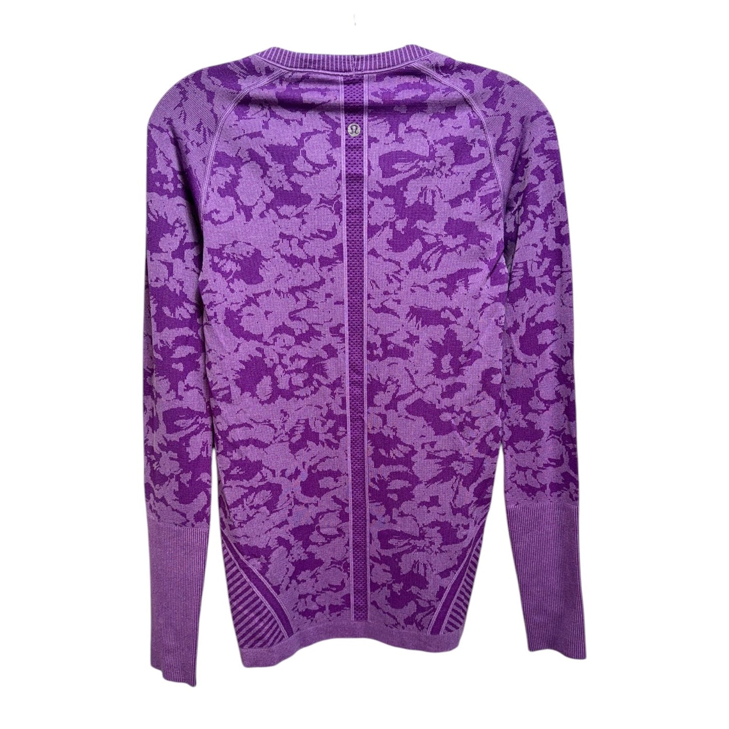 Athletic Top Long Sleeve Crewneck By Lululemon In Purple, Size: 6