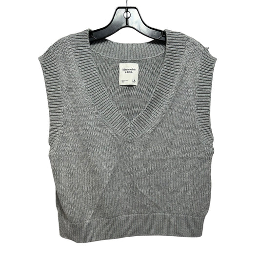 Vest Sweater By Abercrombie And Fitch In Grey, Size: M