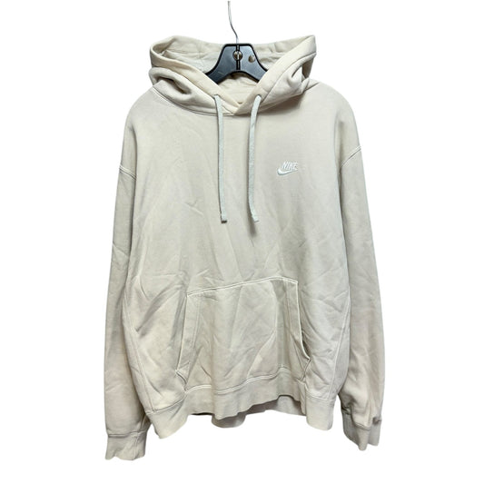 Sweatshirt Hoodie By Nike Apparel In Cream, Size: L