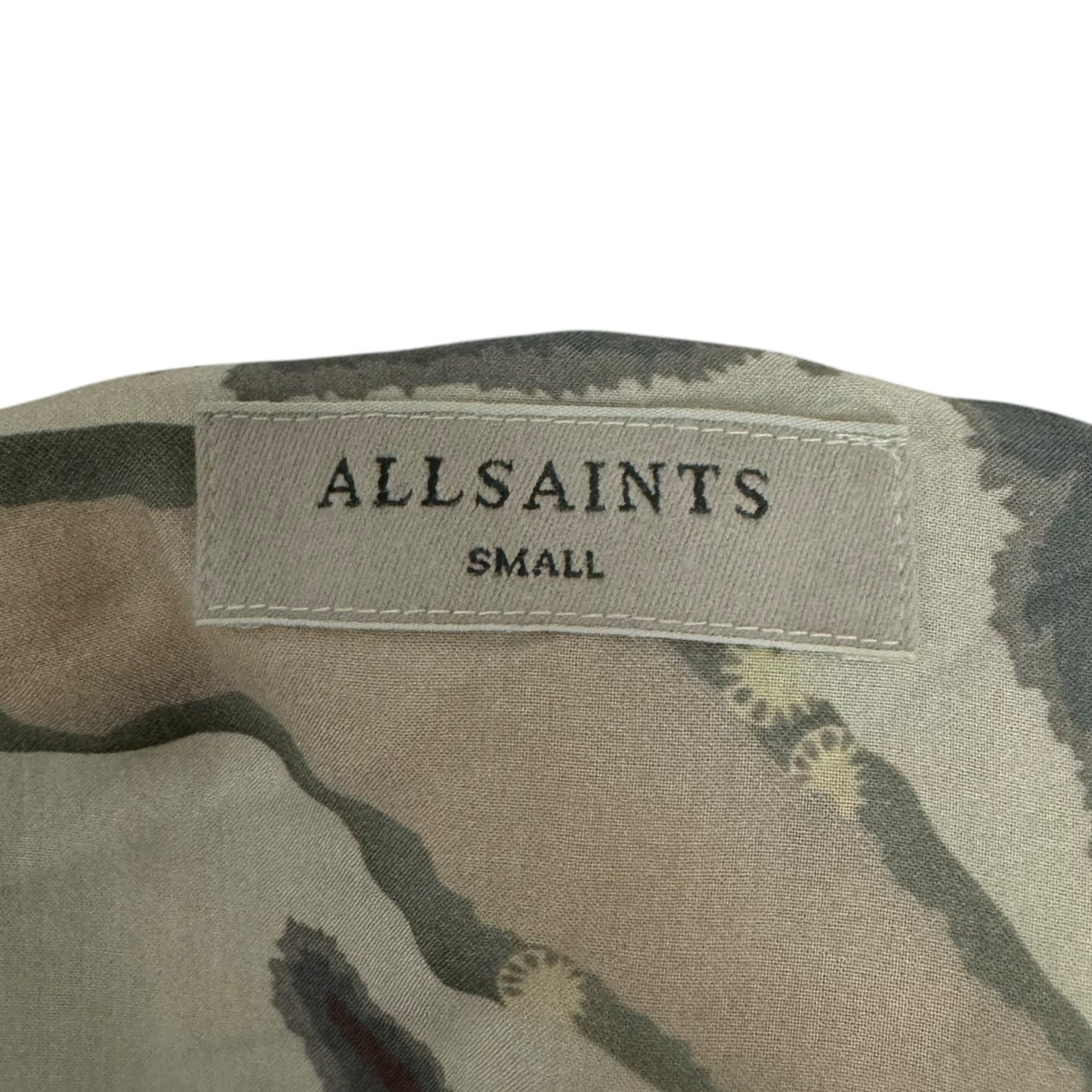 Top Short Sleeve Designer By All Saints In Blue, Size: S