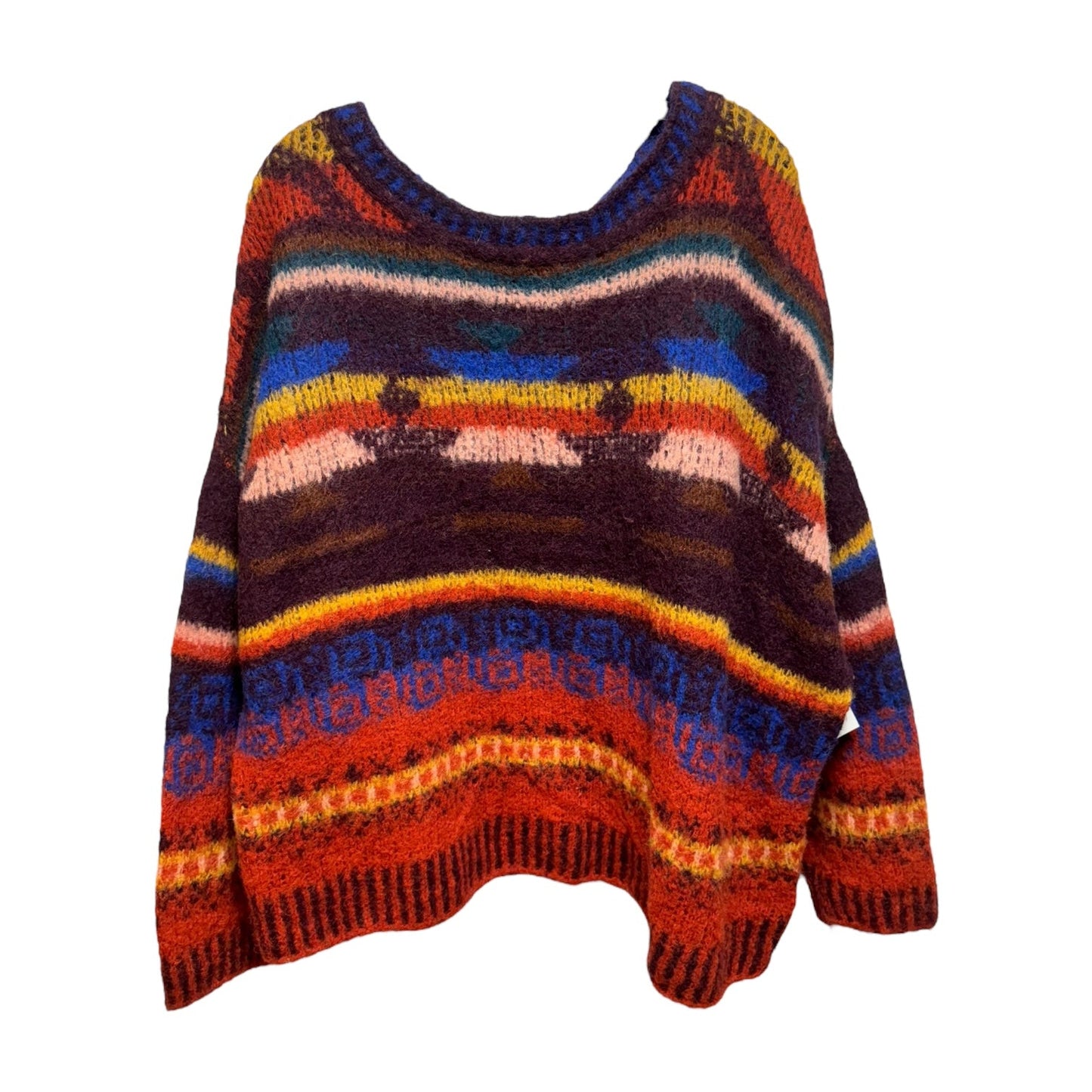 Alpaca Oversized Sweater By Free People In Multi-colored, Size: S