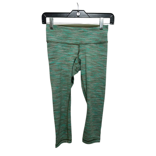 Athletic Capris By Lululemon In Green, Size: 4