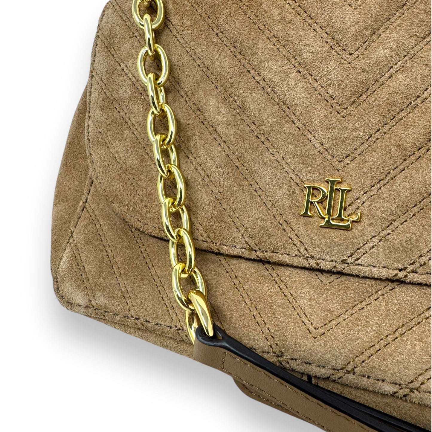 Medium Convertible Leather Flap Crossbody By Lauren By Ralph Lauren, Size: Medium