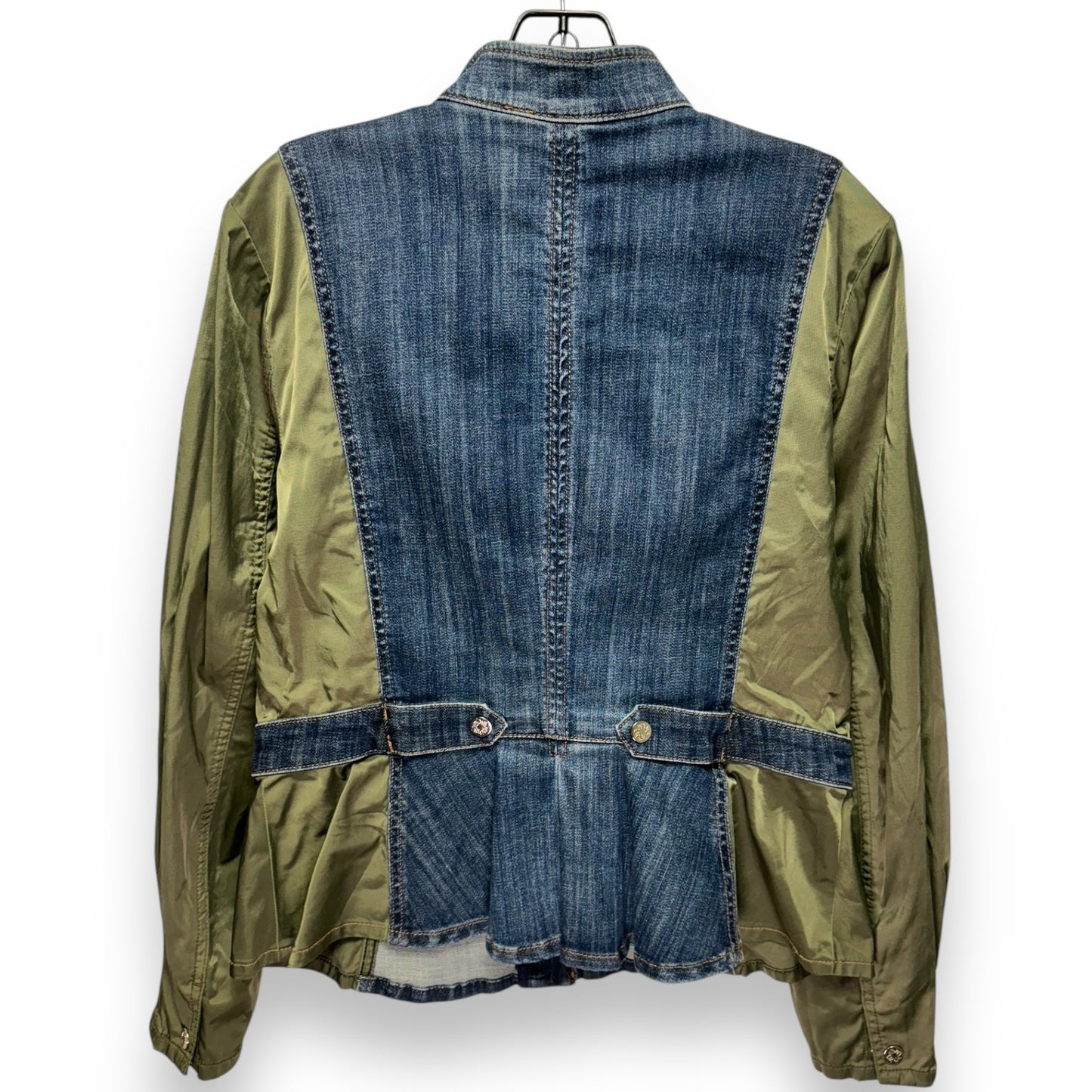 Jacket Denim By White House Black Market In Blue & Green, Size: 12