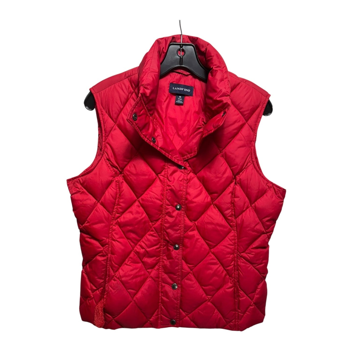 Vest Puffer & Quilted By Lands End In Red, Size: M