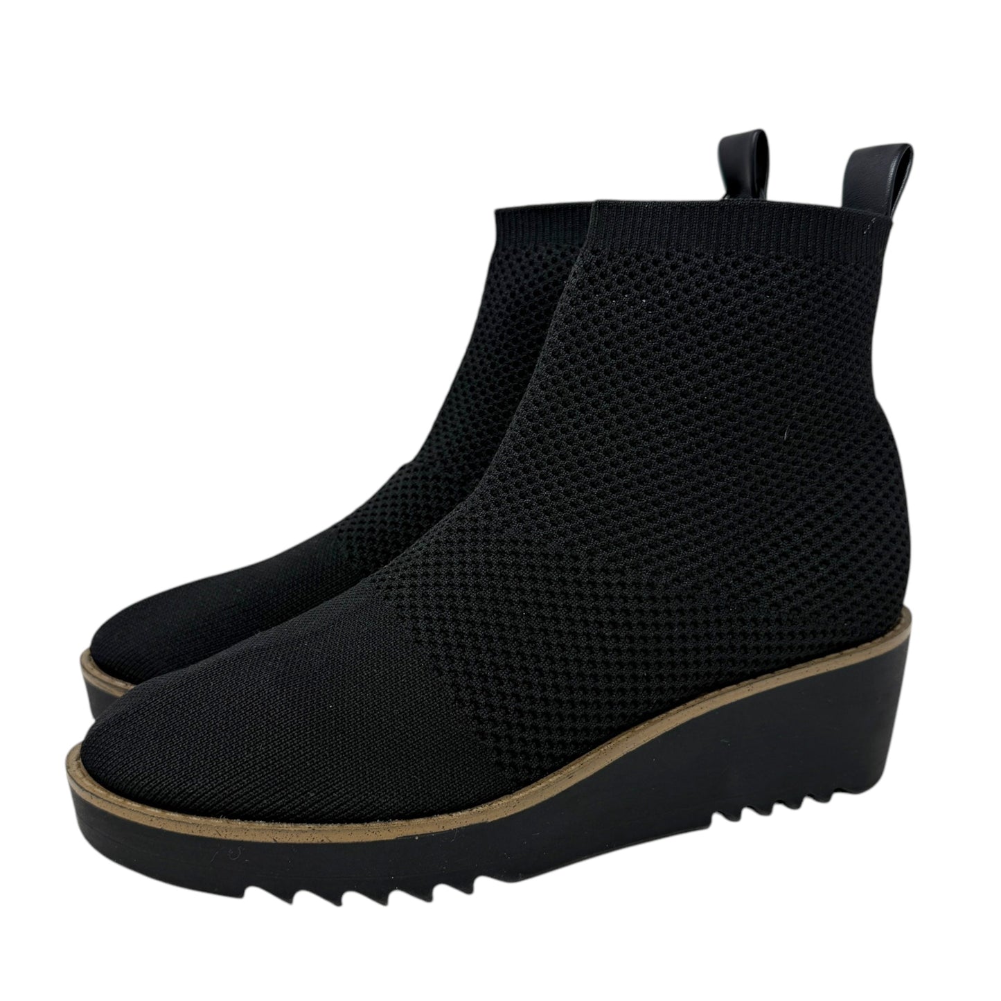 Reissa Knit Wedge Bootie By Bandolino In Black, Size: 6.5