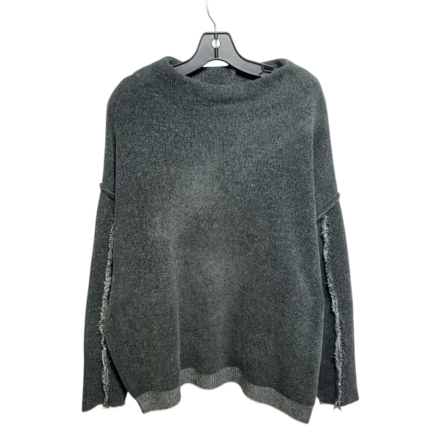 Sweater By Zenana Outfitters In Grey, Size: L