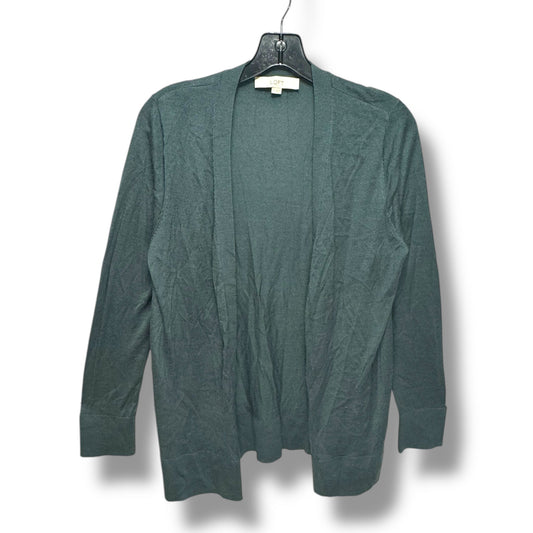 Sweater Cardigan By Loft In Green, Size: L