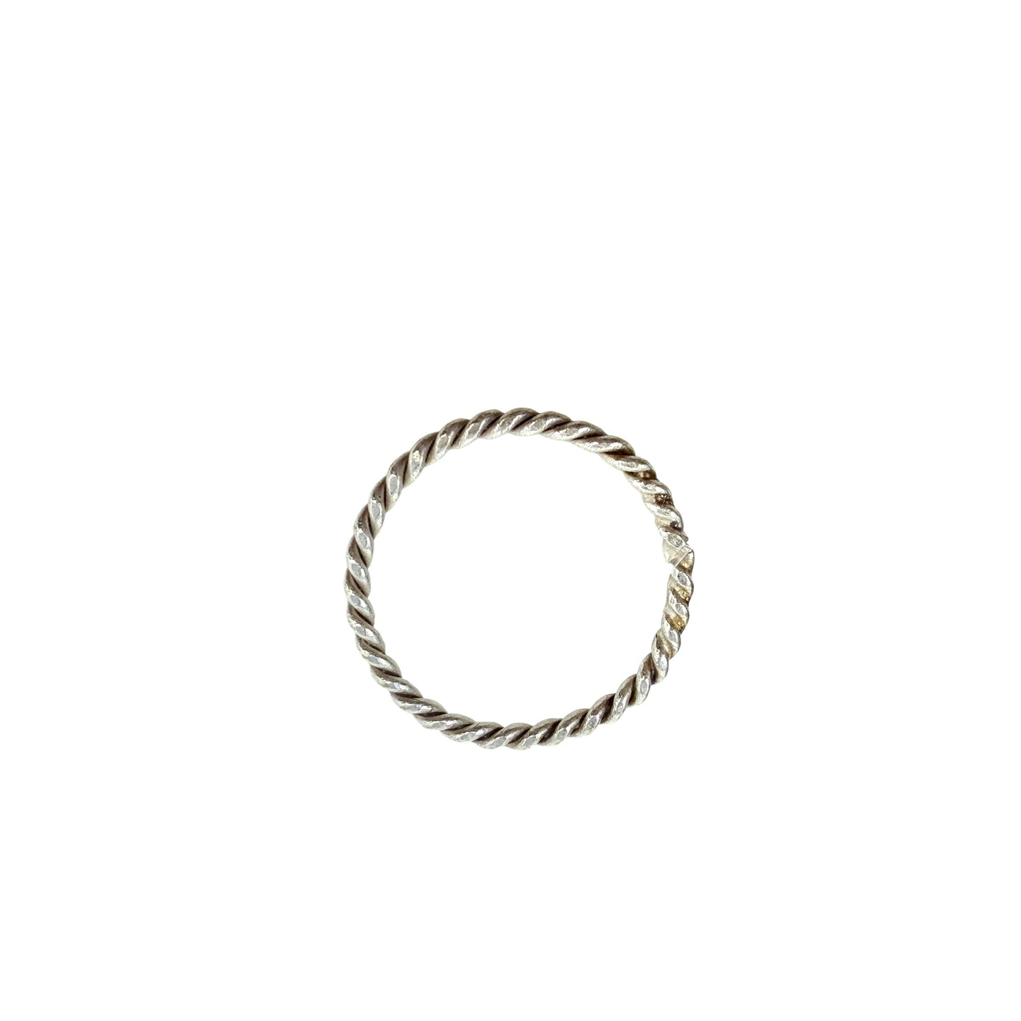 Sterling Silver Rope Band Ring By Unbranded, Size: 8