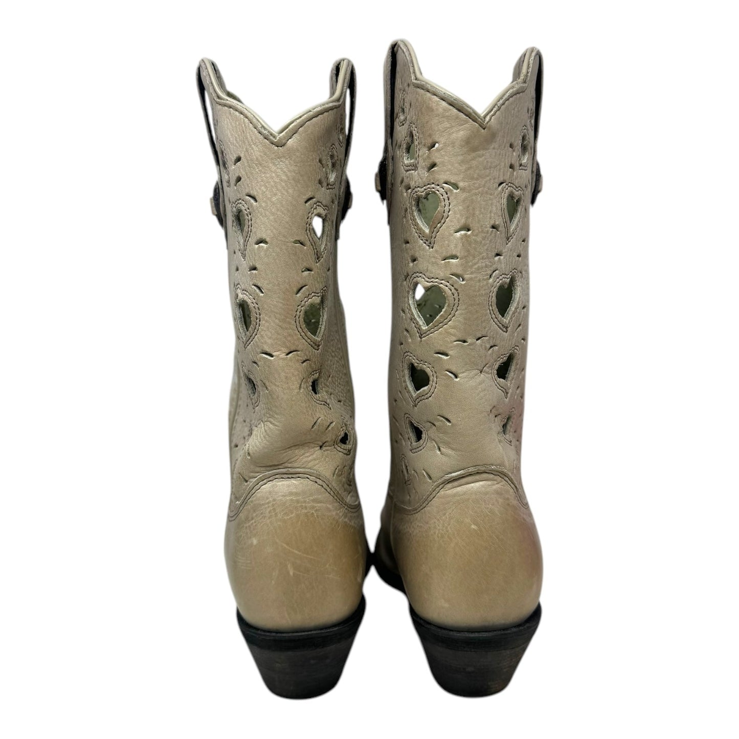 Crush Heartfelt Western Boots By Durango In Taupe, Size: 8.5