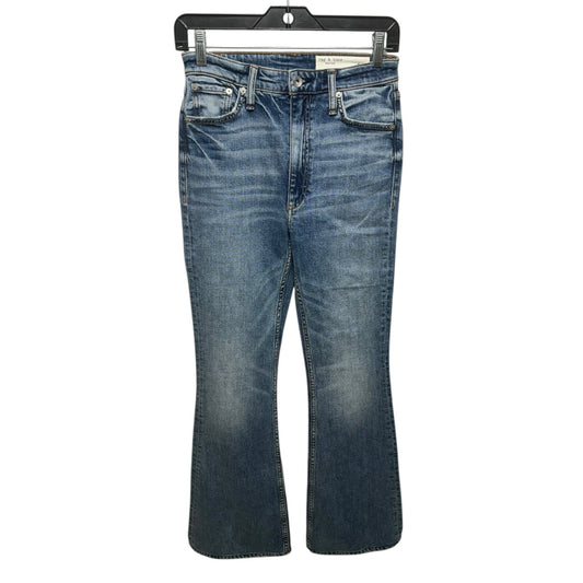 Casey Jeans Flared By Rag & Bones Jeans In Blue Denim, Size: 0