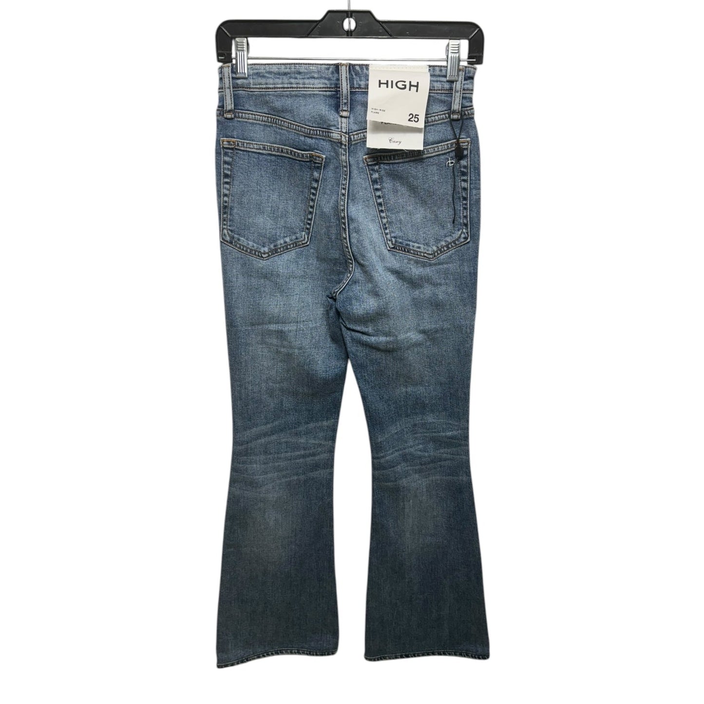 Casey Jeans Flared By Rag & Bones Jeans In Blue Denim, Size: 0