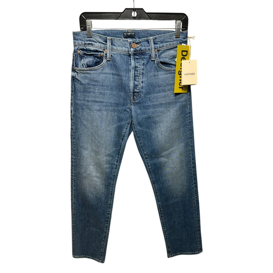 The Hiker Hover Jeans Straight By Mother Jeans In Blue Denim, Size: 2