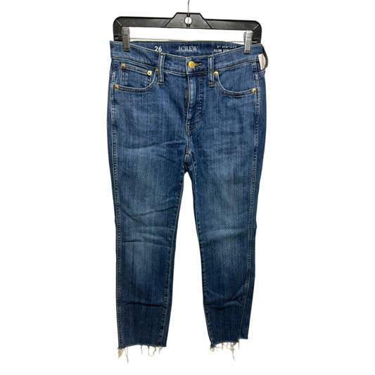 Jeans Straight By J. Crew In Blue Denim, Size: 2