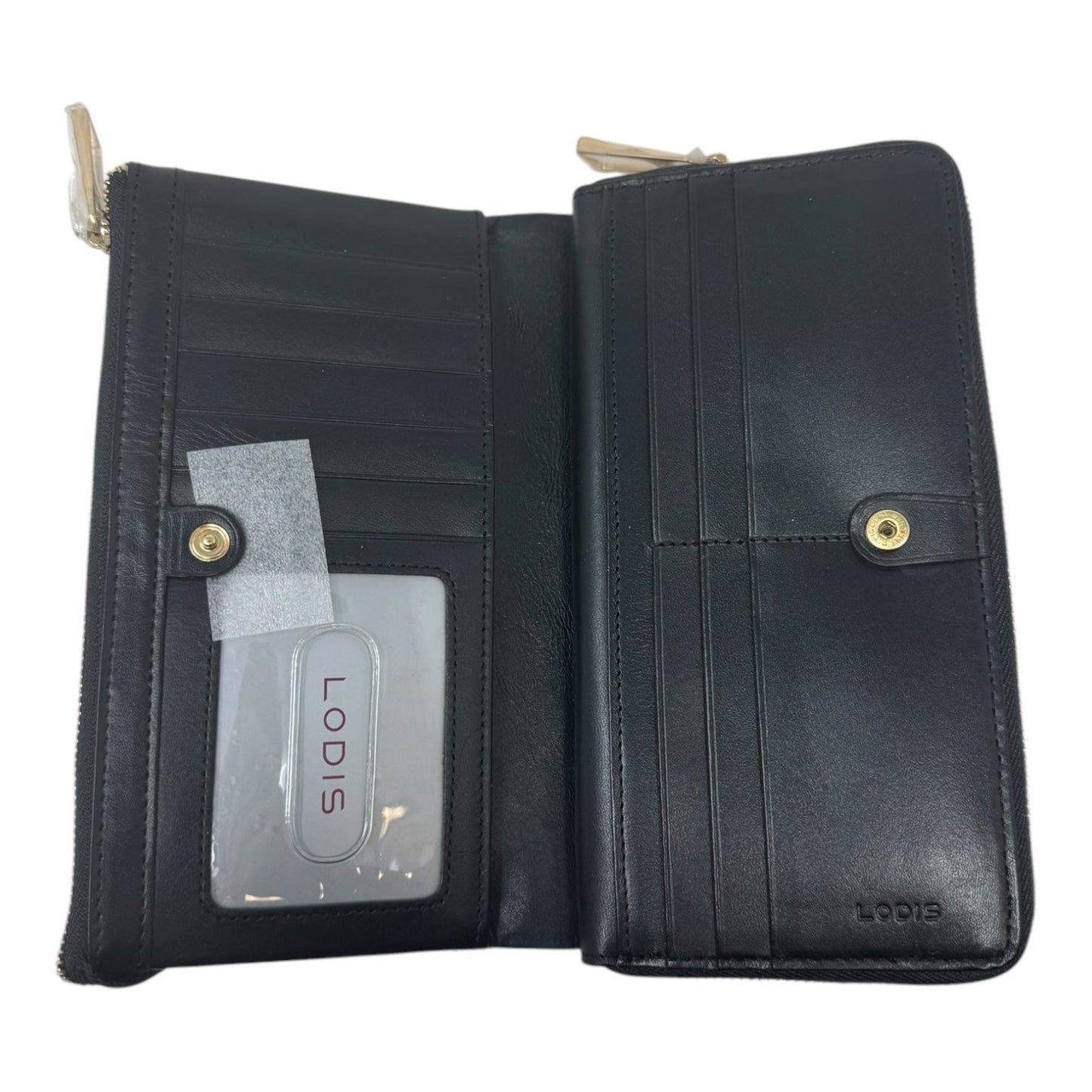 Gogo Dana Double Zip Wallet Leather By Lodis, Size: Large