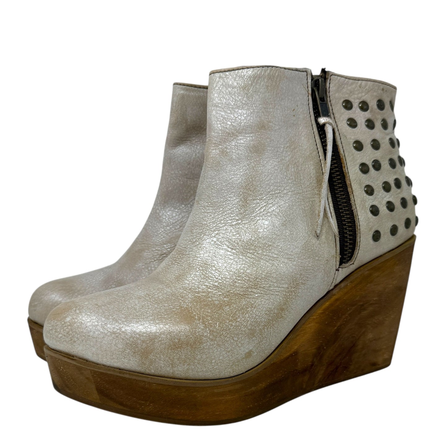 Cobbler Series Ghent Studded Bootie By Bed Stu In Nectar Luxe, Size: US 9.5/EU 39.5