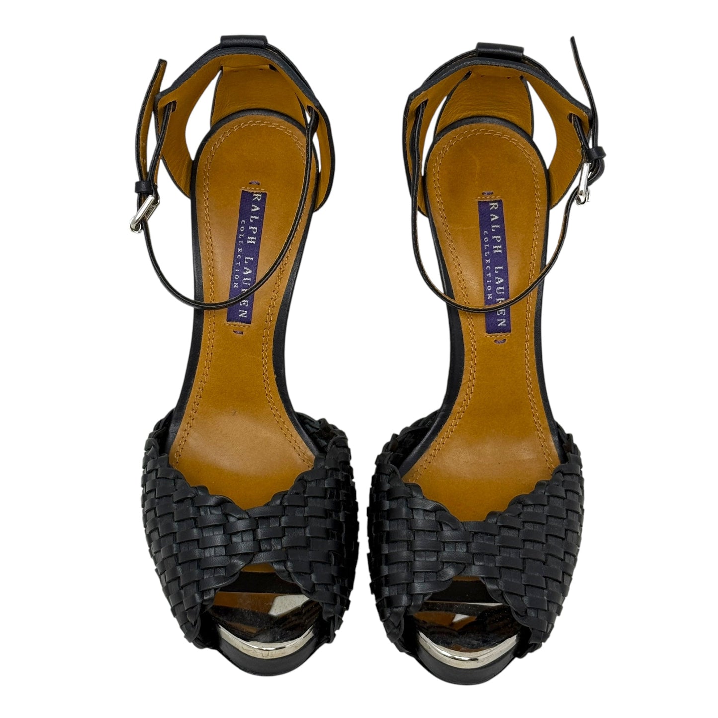 Kaelan Basket Weave Sandal By Ralph Lauren Purple Label In Black, Size: 7