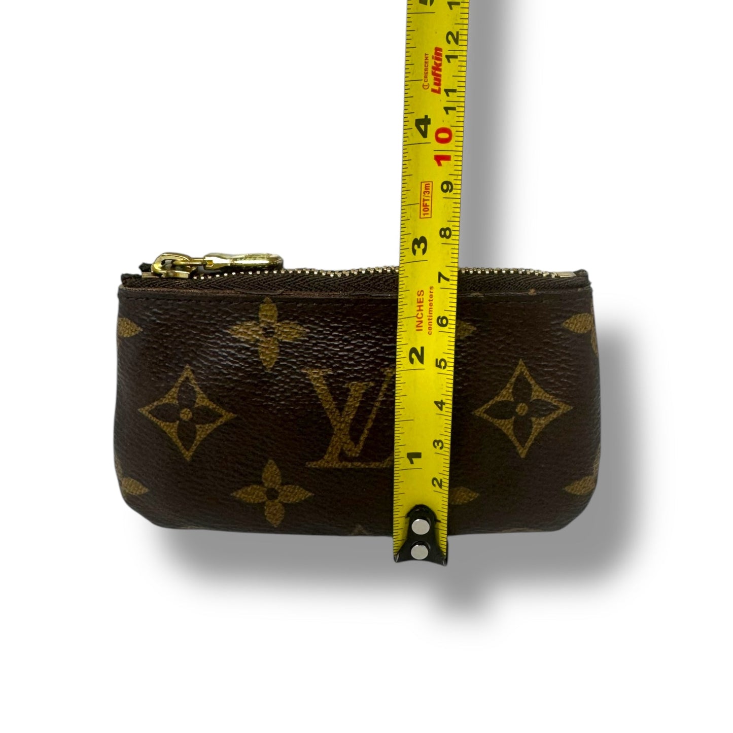 Key Pochette Luxury Designer By Louis Vuitton In Monogram, Size: Medium