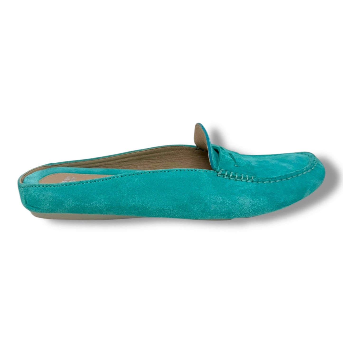 Giada Suede Mules By Johnston & Murphy In Aqua, Size: 8