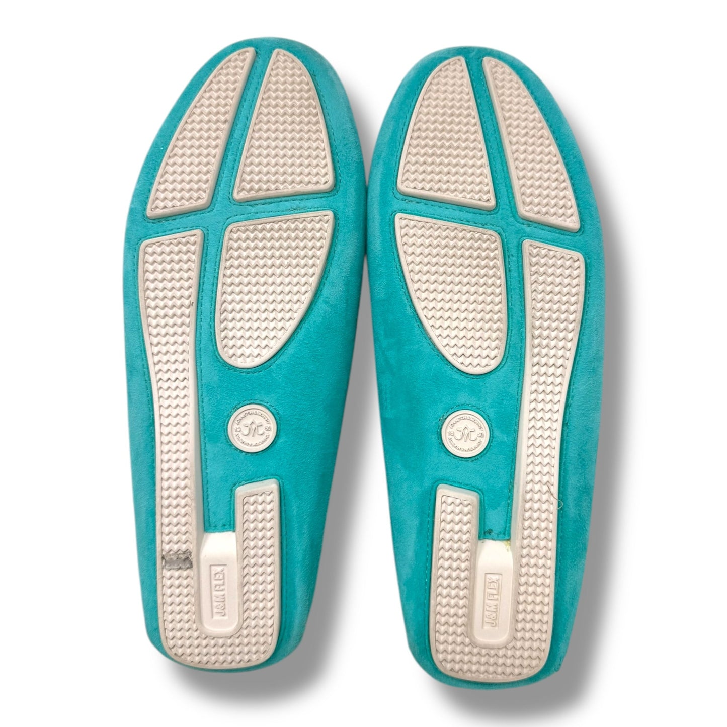 Giada Suede Mules By Johnston & Murphy In Aqua, Size: 8