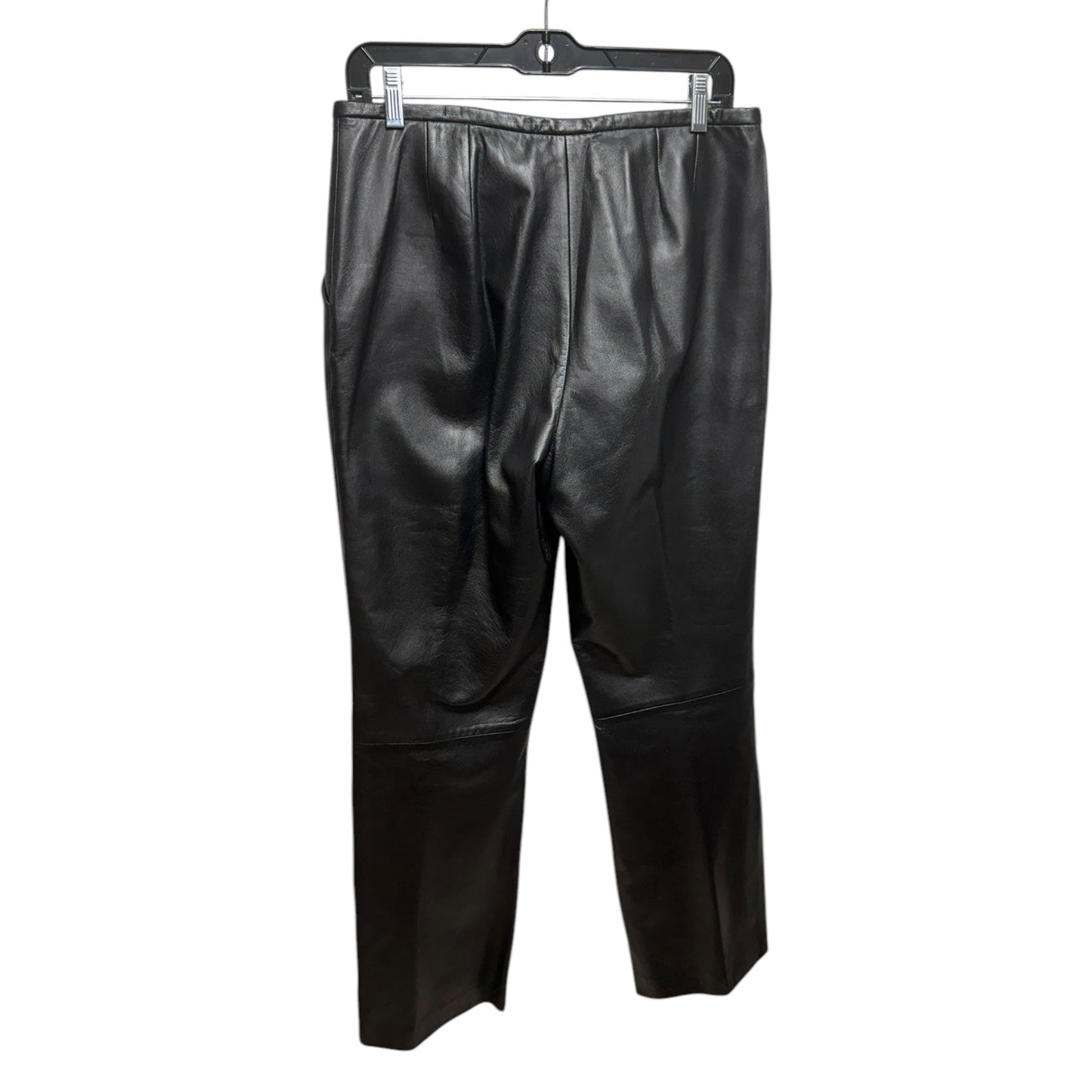 Leather Pants Straight By Lord And Taylor In Black, Size: 8