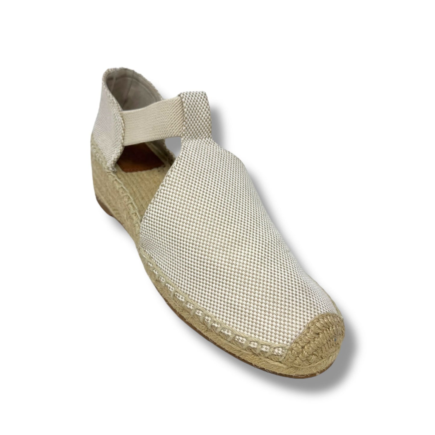 Catalina Espadrille Designer By Tory Burch In Cream, Size: 9.5