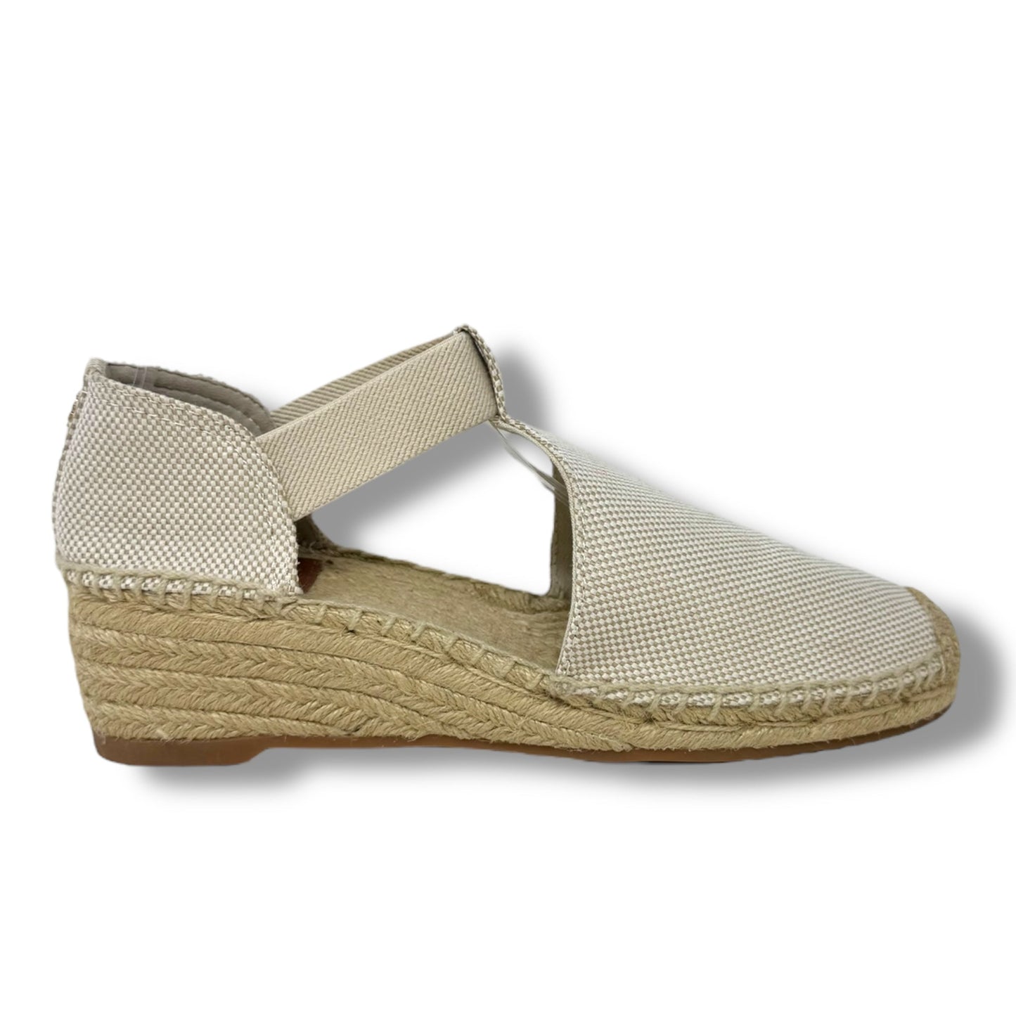 Catalina Espadrille Designer By Tory Burch In Cream, Size: 9.5