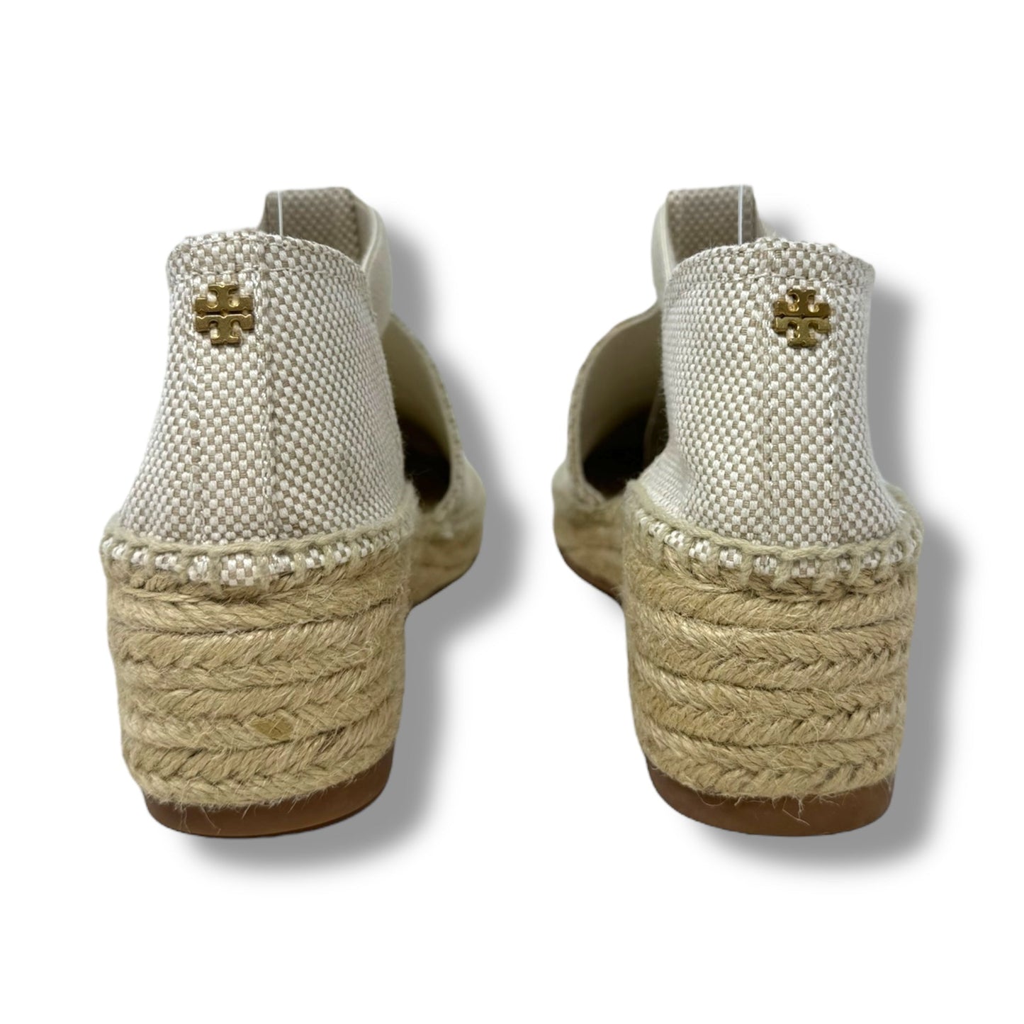 Catalina Espadrille Designer By Tory Burch In Cream, Size: 9.5