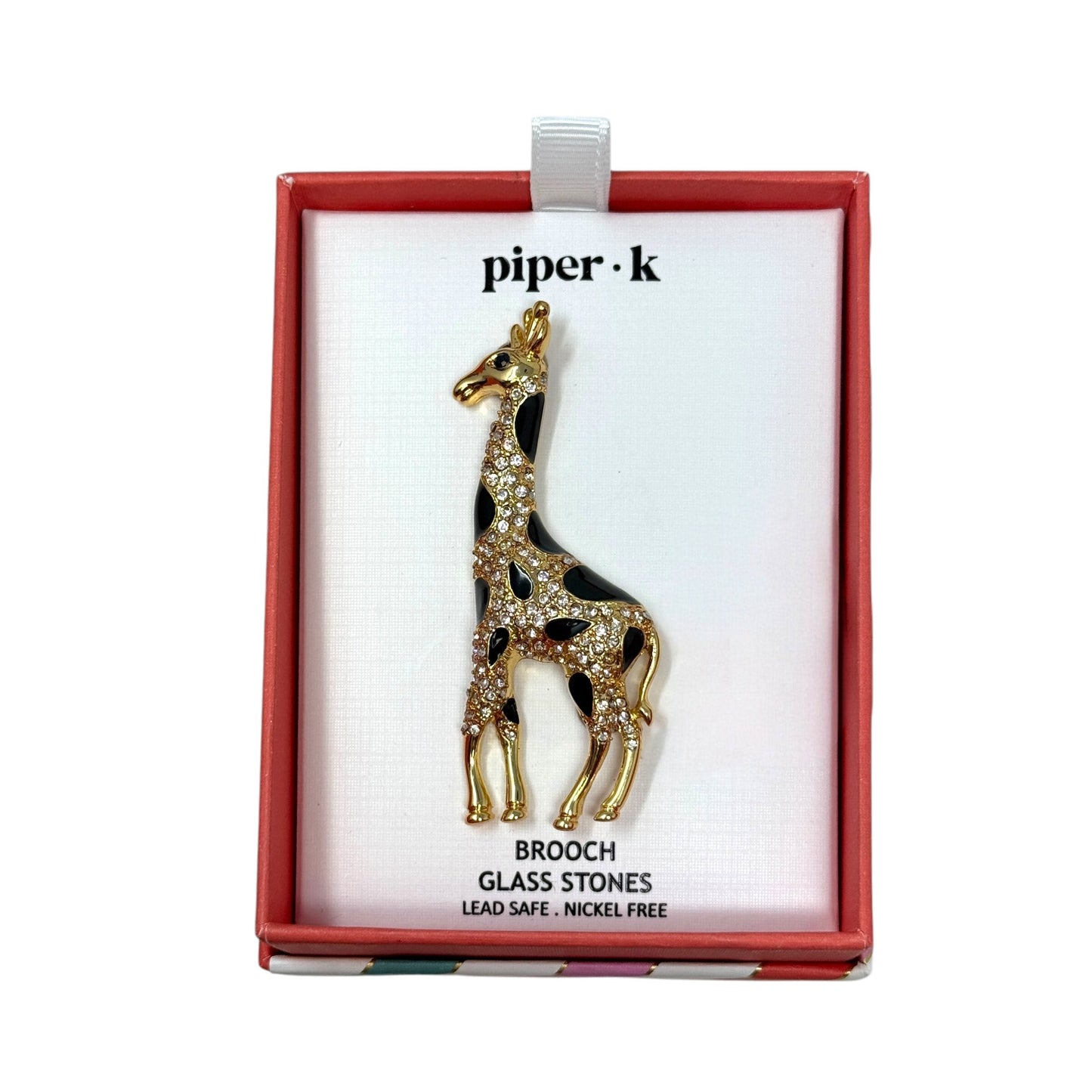 Glass Stone Giraffe Pin By Piper