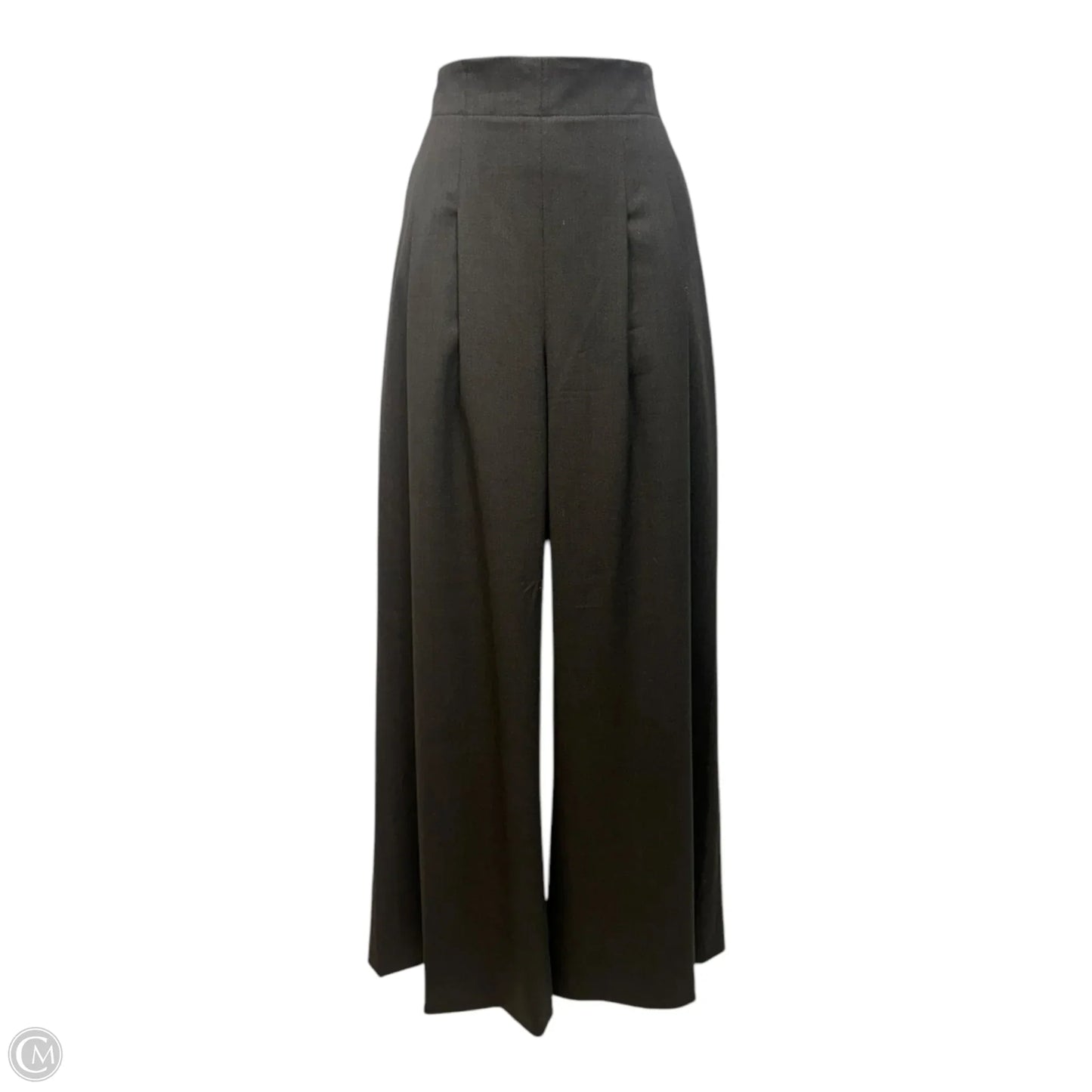 High Waist Wide Leg Trouser Pants Designer By Lafayette 148 In Brown, Size: 4