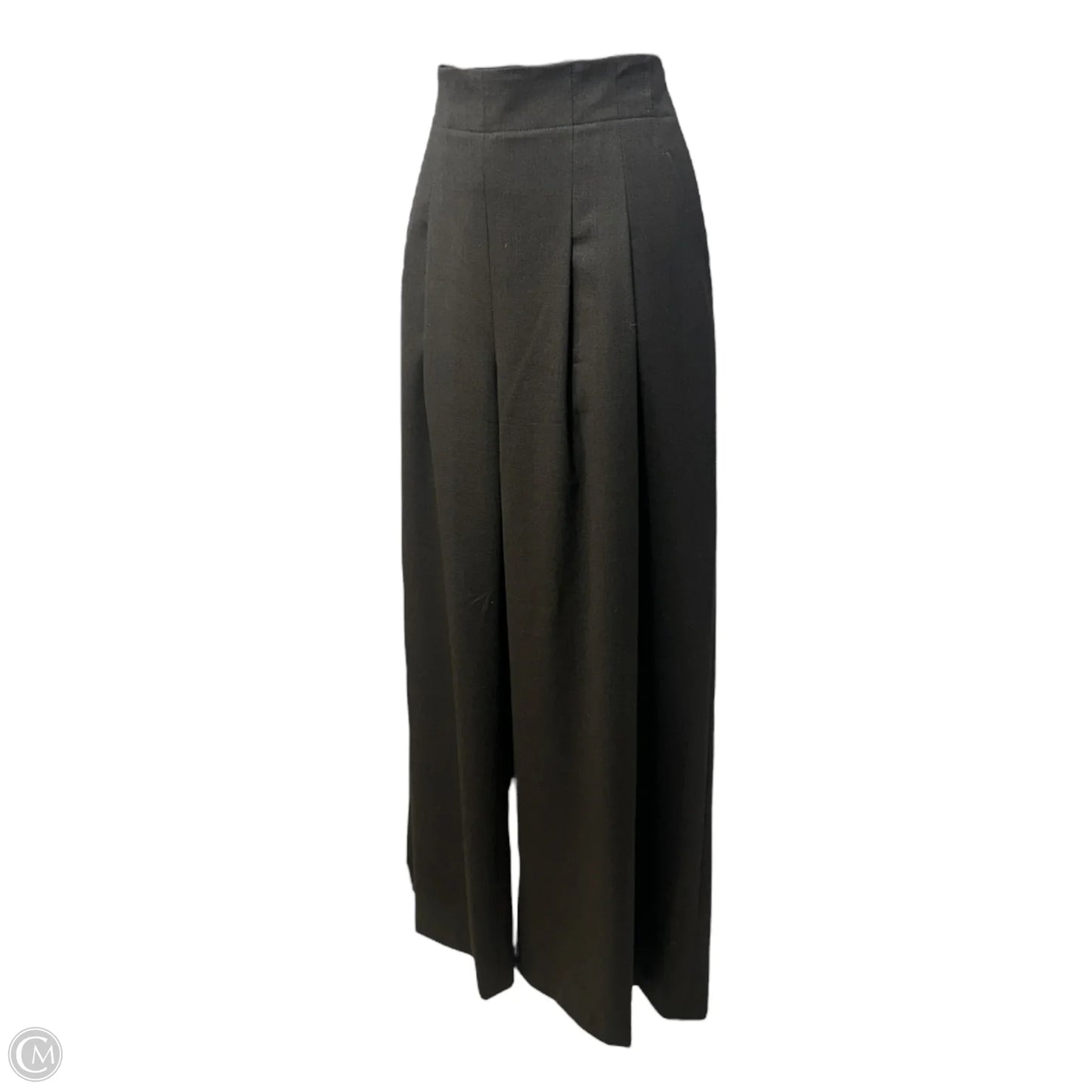 High Waist Wide Leg Trouser Pants Designer By Lafayette 148 In Brown, Size: 4