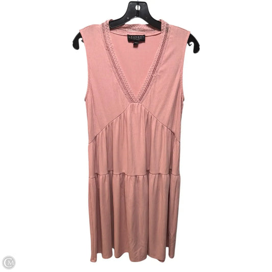 Dress Casual Midi By Laundry In Peach, Size: S