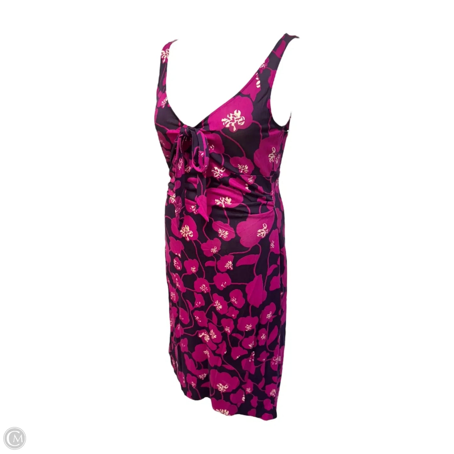 Silk St Kitt’s Sheath Dress Designer By Diane Von Furstenberg In Floral Print, Size: 10