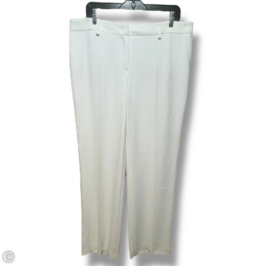 Pants Designer By Escada In Cream, Size: L