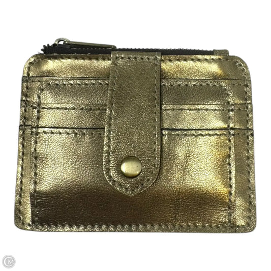 Metallic Cassis Foldout ID Wallet Designer By Patricia Nash, Size: Small