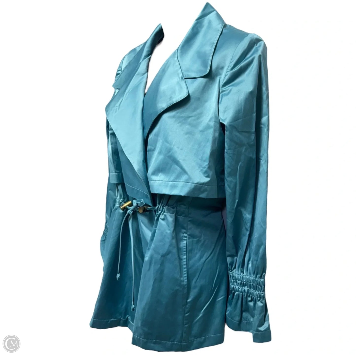 Drawstring Sateen Jacket Other By Finley In Aqua, Size: Xs