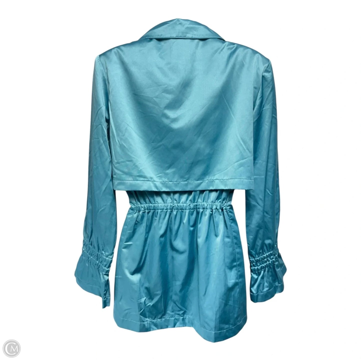 Drawstring Sateen Jacket Other By Finley In Aqua, Size: Xs