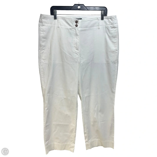 Pants Cropped By Talbots In Cream, Size: 16