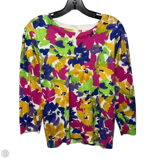 Sweater By Tyler Boe In Floral Print, Size: L