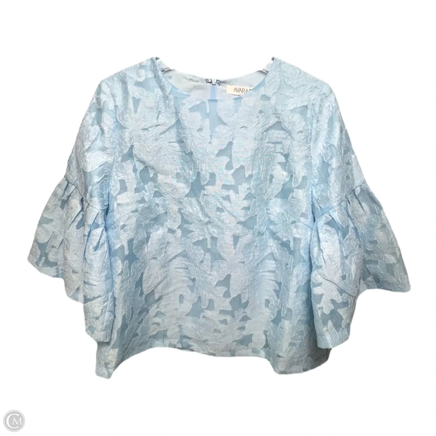 Top Short Sleeve By AVARA In Blue, Size: L