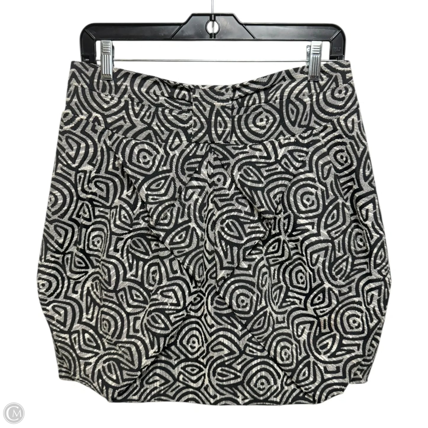 Skirt Mini & Short By Eva Franco In Black & Cream, Size: 6