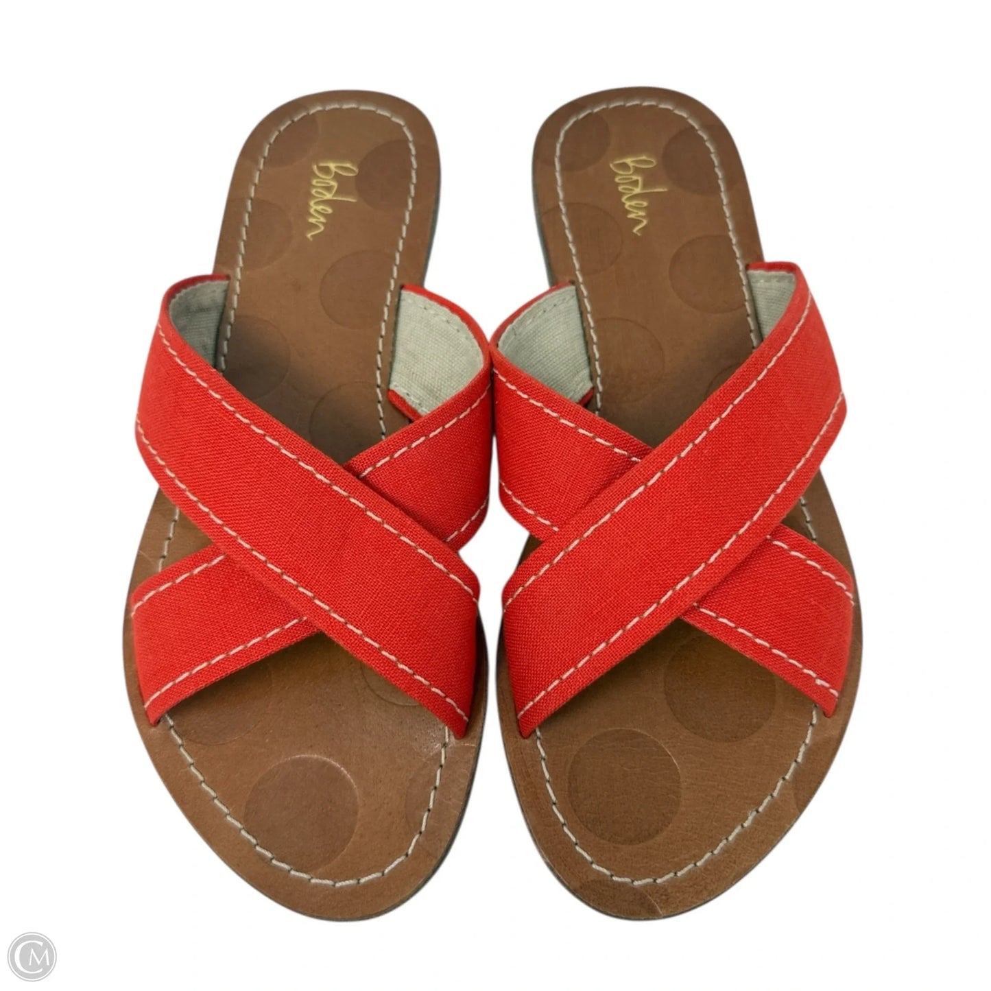 Lizzie Slide Sandals By Boden In Orange, Size: 8