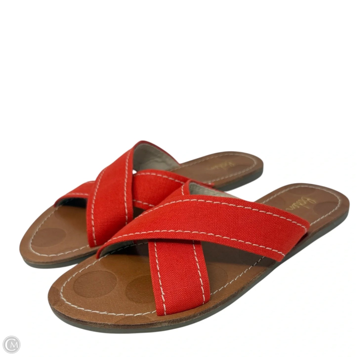 Lizzie Slide Sandals By Boden In Orange, Size: 8