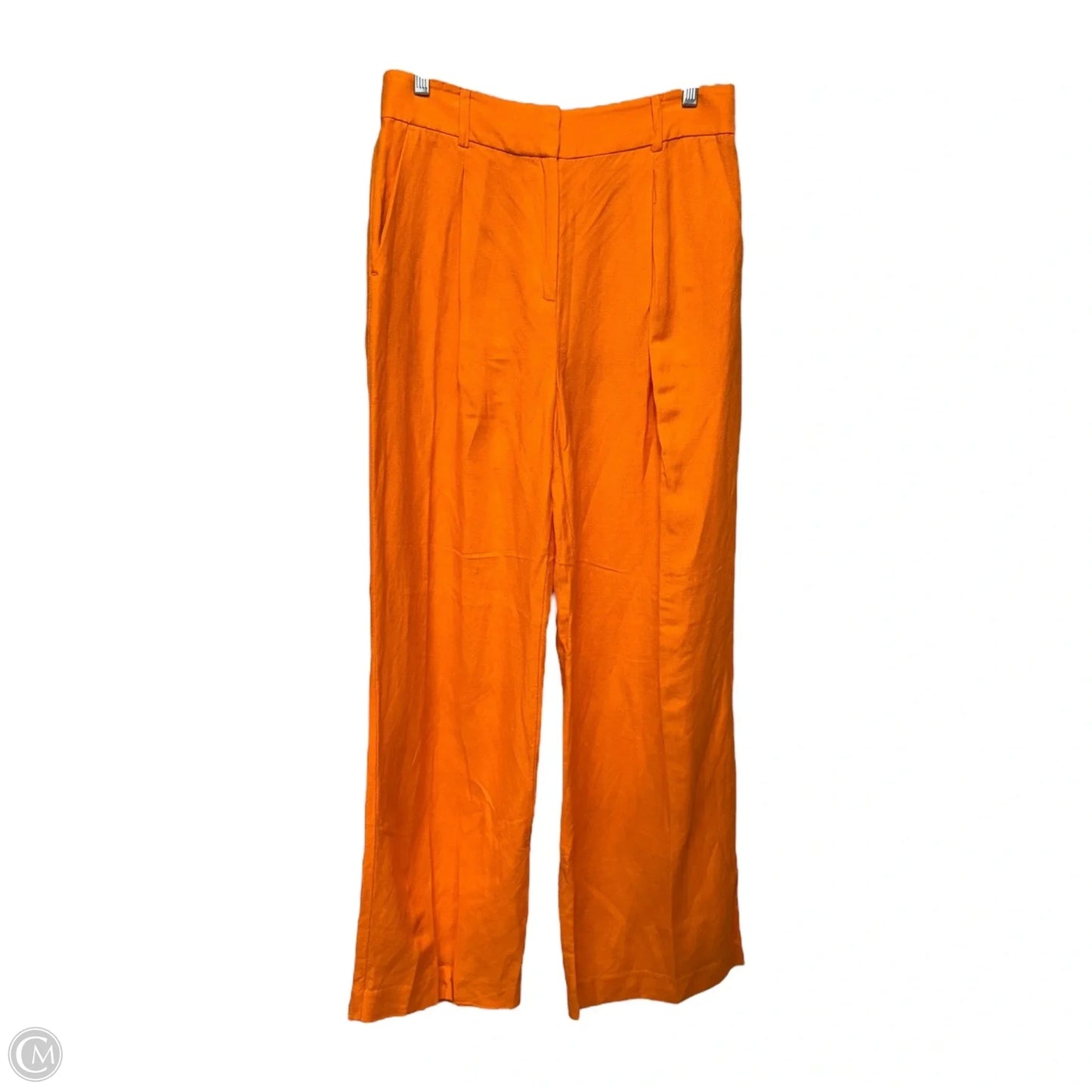 Peyton Trouser Pants In Linen Blend By Loft In Orange, Size: 2