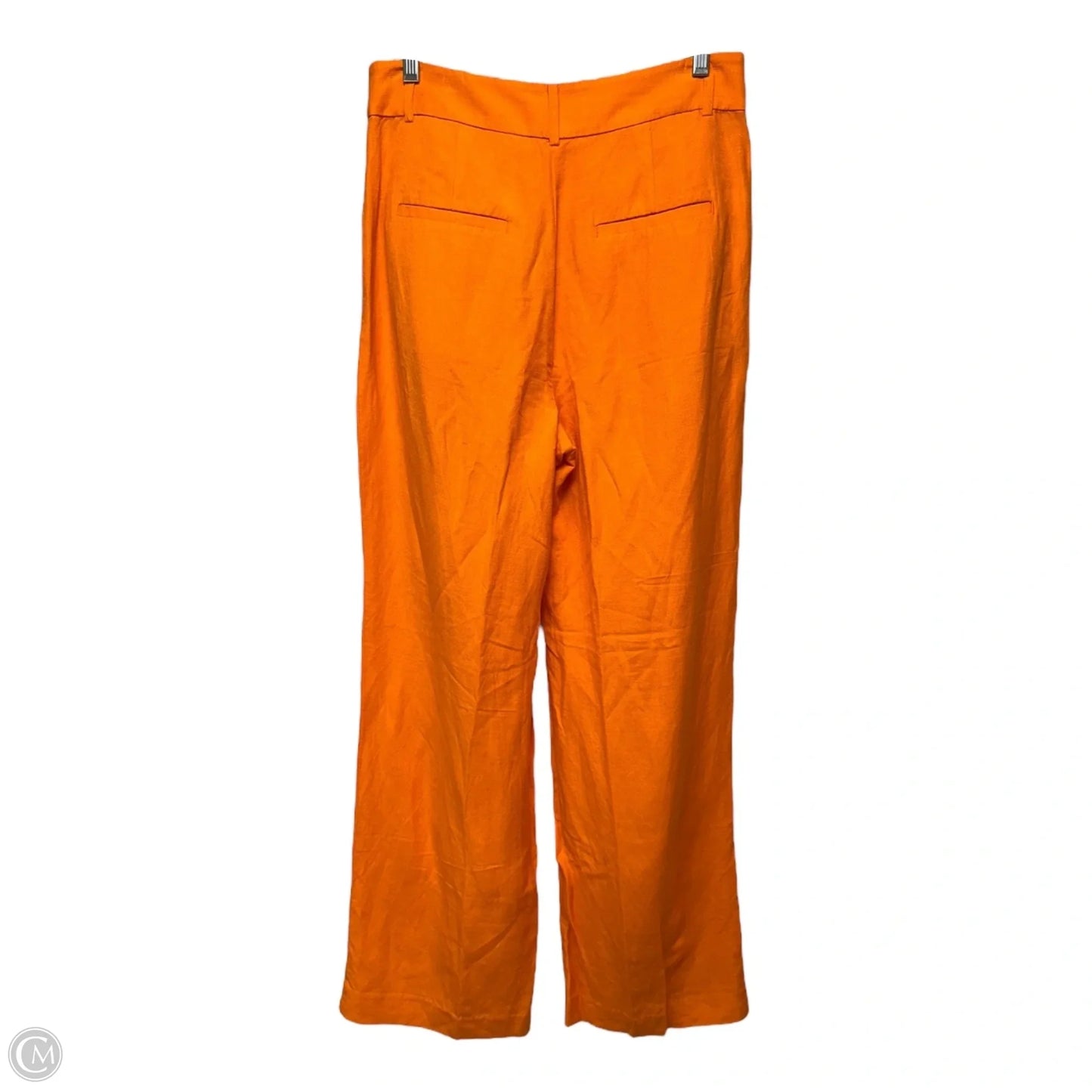 Peyton Trouser Pants In Linen Blend By Loft In Orange, Size: 2