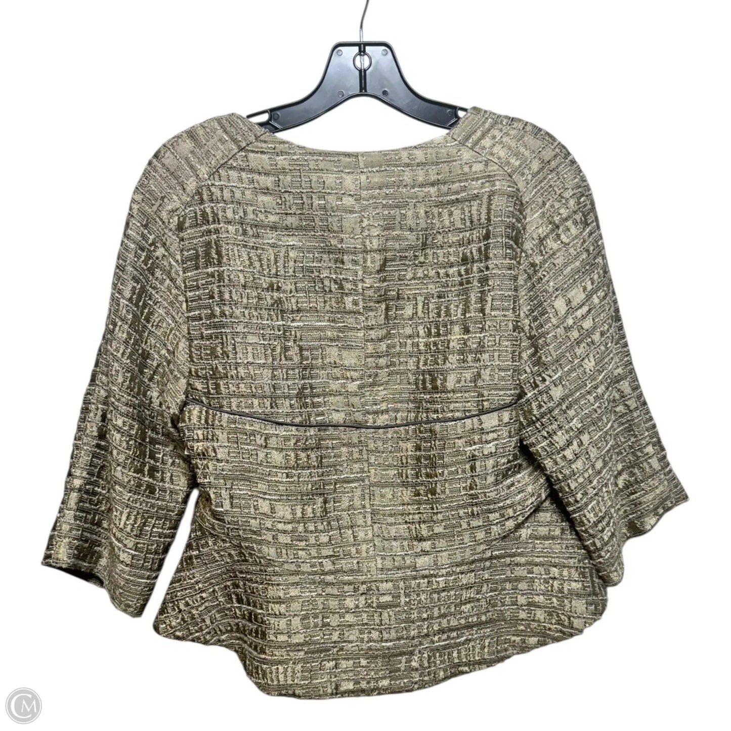 Textured Blazer By Aysha In Green, Size: 10