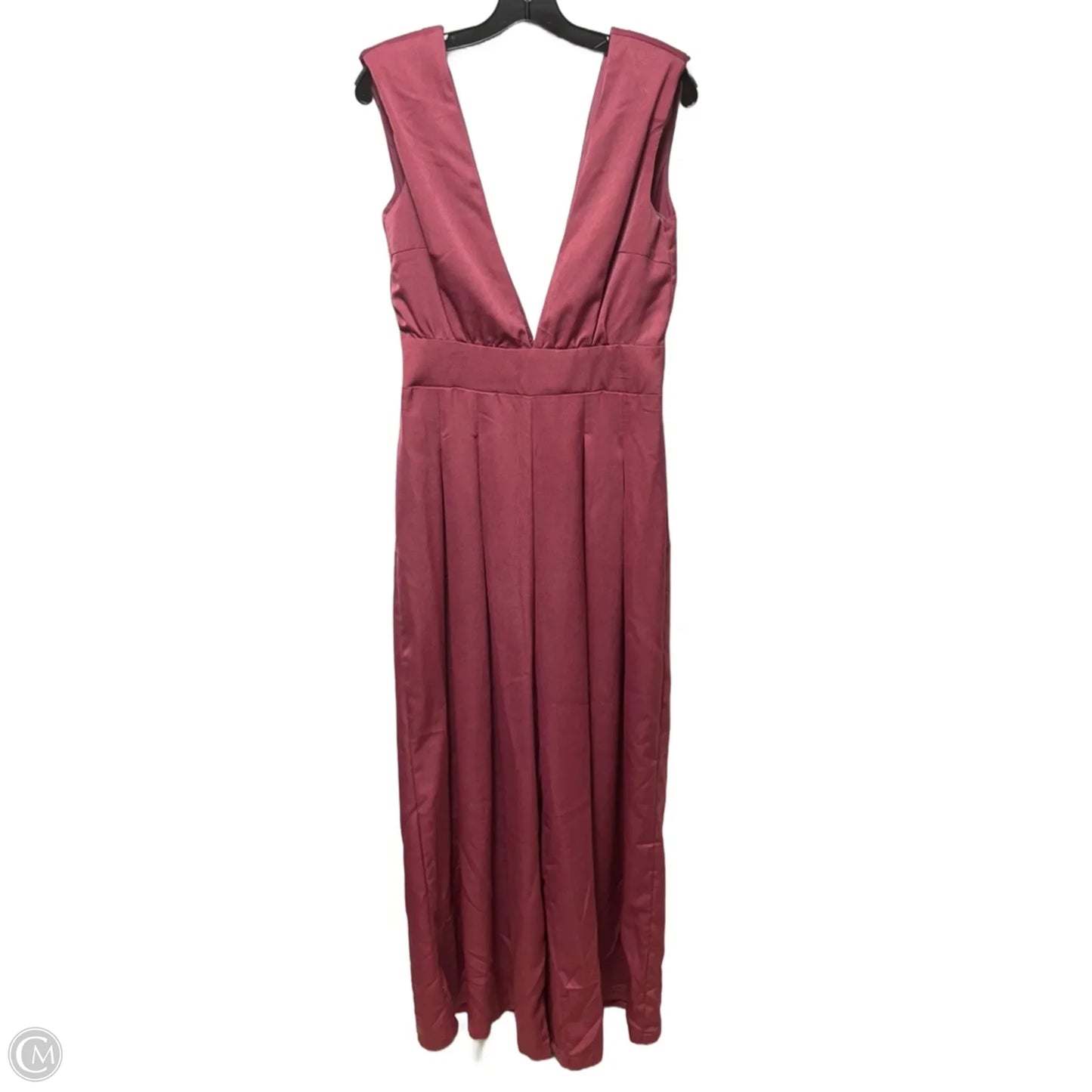 Wide Leg Jumpsuit Unbranded In Mauve, Size: M