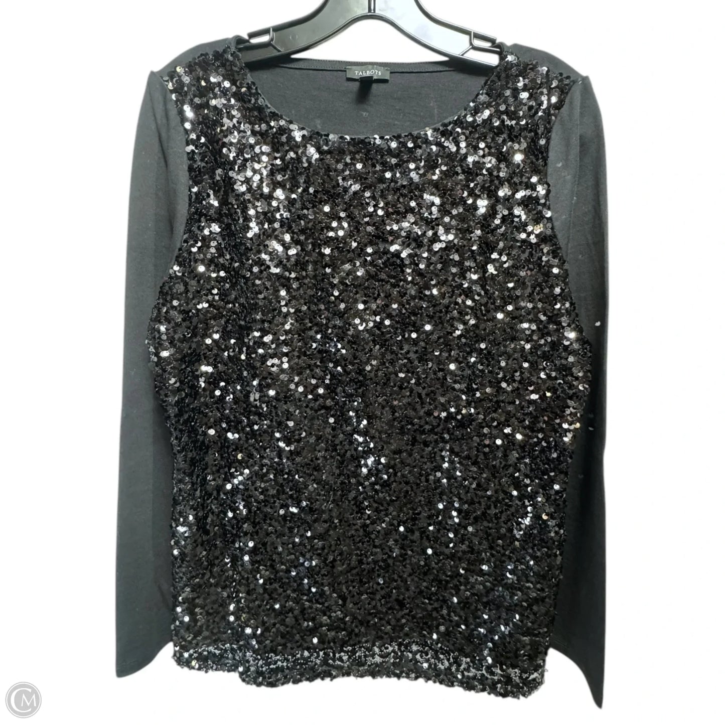 Top Long Sleeve By Talbots In Black, Size: M